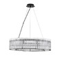 Kruhová - NV 9006056 Závěsné svítidlo BAROK závěsné svítidlo matná černá a čiré sklo 10xG9 - NOVA LUCE - foto 2