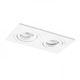 Hranatá - RED R12713 PASADENA GU10 SQ II zápustná bílá 230V GU10 2x50W - RED - DESIGN RENDL - foto 2