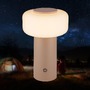 Stolní lampy dekorační - BRILO 7580011 Juna stolní lampa - 1,8W, 210lm, nabíjecí, LED, stmívatelné, dotykový vypínač, teplá bílá, béžová - BRILO - foto 2