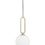 Koule - NV 9191251 Závěsné svítidlo GRUS mosazný kov opálové sklo E27 1x12W 230V IP20 bez žárovky - NOVA LUCE - foto 2