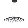 Dekorativní - NV 9848138 Závěsné svítidlo NARVI černý hliník a akryl LED 83W 230V 3000K IP20 stmívatelné - NOVA LUCE - foto 2