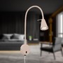 Bodová - BRI 2082011 Tusa Bett lampa na čtení - 4,7W, 400lm, LED, vypínač, nastavitelná, béžová - BRILONER - foto 2