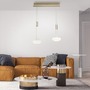 Vícečetná - PN 2076-60 Q ETIENNE závěsné svítidlo Smart Home, mosaz, 2 ramenné ZigBee 2700-5000K - PAUL NEUHAUS - foto 2