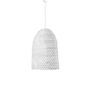 Válec - NV 9586682 Závěsné svítidlo AURORA bílý bambus bílý kabel E27 1x12W IP20 bez žárovky - NOVA LUCE - foto 2