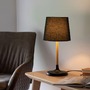 Stolní lampy dekorační - LD 14423-18 NIMA Stolní lampa, látkové stínidlo, černá, dřevo, jednoduché, nadčasové - LEUCHTEN DIREKT / JUST LIGHT - foto 2