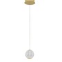 Dekorativní - NV 9511010 Závěsné svítidlo BRILLANTE zlatý hliník a akryl LED 4.2W 230V 3200K IP20 - NOVA LUCE - foto 2