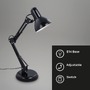 Stolní lampy pracovní - BRILO 7394015 Stolní lampa, pr. 15,5 cm, max. 25 W, černá - BRILO - foto 2