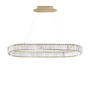 Dekorativní - NV 9333073 Závěsné svítidlo AURELIA zlatý kov a křišťál LED 48W 230V 3500K IP20 stmívatelné - NOVA LUCE - foto 2