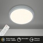Kruhová - BRILO 3701014 CCT LED přisazené svítidlo pr. 28 cm, 18 W, 2000 lm, stříbrná (starý kód: BRILO 3701-014) - BRILO - foto 2