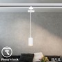 Lištové Briloner 230V - BRILO 8006016 LED závěsné svítidlo GU10 lištový systém 230V – vysokonapěťový, moderní 145 cm, bílé - BRILO - foto 2
