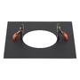 Pojistky, baterie, startéry - LA 1006145 Numinos® M montážní rámeček hranatý 240/120 mm černý - BIG WHITE (SLV) - foto 2