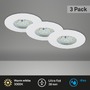 Kruhová - BRI 7204036 3ks sada LED vestavné svítidlo, pr. 7,5 cm, bílé (starý kód: BRI 7204-036) - BRILONER - foto 2