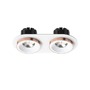 Hranatá - RED R13240 SHARM R II zápustná bílá měď 230V LED 2x10W 24° 3000K - RED - DESIGN RENDL - foto 2
