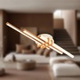 Podélná - BRILO 3952034 Tinka stropní svítidlo 78x16 cm - 21W, 2400lm, LED, teplá bílá, kávová - BRILO - foto 2
