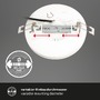 Kruhová - BRILO 7609116 CTS vestavné svítidlo, 17 cm, 12W, 1190lm, bílé - BRILONER - foto 2