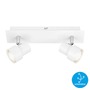 Bodová - BRI 2861-026 Bodové svítidlo 29 cm 2xGU10 10W 920lm bílé - BRILONER - foto 2