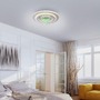 Kruhová - LD 14518-16 LED stropní svítidlo TOLAGO, bílá, s tunelovým efektem a křišťálem, RGB/3000-6500K - JUST LIGHT - foto 2