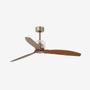 Ventilátory - FARO 33398D DECO FAN M, zlatá/dřevo, stropní LED ventilátor s DC motorem - FARO - foto 2