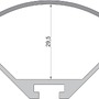Krytky pro Al profily - IMPR 979780 Deko-Light koncovka R-AV-05-25 sada 2 ks - foto 2