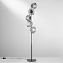 Stojací lampy - FAN I-RIPPLE-PT5-NER Stojací lampa Piantana Ripple černá, 5xE27, 32,5 x 160 cm - FANEUROPE - foto 2