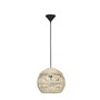 Dekorativní - NV 9586503 Závěsné svítidlo MARLO přírodní ratan černý kabel E27 1x12W 230V IP20 bez žárovky - NOVA LUCE - foto 2