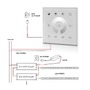 Ovladače a stmívače pro jednobarevné LED pásky - SLC S52034 Ovládání MCU MONO dotykový nástěnný panel DALI IP20 - TLG - foto 2