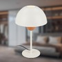 Stolní lampy dekorační - BRILO 7591011 Gryde na noční stolek - s vypínačem, E14 patice, max. 25W, kávová / světlešedá - BRILO - foto 2