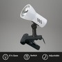 Stolní lampy s klipem - BRI 2794016P Svítidlo se svorkou 11,5 cm 1x E14 40W bílé (starý kód: BRI 2794-016P) - BRILONER - foto 2