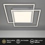 Hranatá - BRILO 3740-019 LED stropní svítidlo, 51,5 cm, 50 W, 5000 lm, hliník-matný chrom - BRILO - foto 2