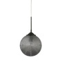 Koule - NV 9191210 Závěsné svítidlo ATHENA kouřové šedé sklo matný černý kov E27 1x12W 230V IP20 bez žárovky - NOVA LUCE - foto 2