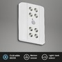 Přisazená - BRI 2255-086 LED Lero Indoor 11,6 cm 8x0,08W 7lm bílé - BRILONER - foto 2