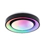 Kruhová - P 70544 LED stropní svítidlo Rainbow efekt duhy RGBW 230V 22W černá/bílá - PAULMANN - foto 2