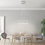 Kruhová - PN 2442-16 LED závěsné svítidlo CONTURA bílá, kruhové, dotykové ovládání, nastavitelná výška, 3000K - PAUL NEUHAUS - foto 2