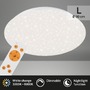Kruhová - BRILO 3328016 LED stropní svítidlo hvězdné nebe, CCT, noční světlo, dálkový ovladač, stmívatelné (starý kód: BRILO 3328-016) - BRILO - foto 2
