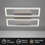 Hranatá - BRI 3107-012 LED rám 28 cm 2x14,5W 1400lm matný nikl - BRILONER - foto 2