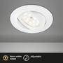 Kruhová - BRI 8312016 BRILONER LED vestavné svítidlo, pr.8,2 cm, LED, 4,8 W, 400 lm, bílé 8312-016 - foto 2