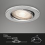 Kruhová - BRI 7220-039 3ks sada LED vestavné svítidlo, pr. 8,6 cm, 5 W, hliník - BRILONER - foto 2