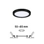 Koupelnová - P 79960 VariFit LED vestavné svítidlo Areo IP44 kruhové 118mm 3000K černá - PAULMANN - foto 2