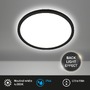 Kruhová - BRI 3820415 Pulap LED svítidlo do koupelny, krytí proti vodě, přímé a nepřímé osvětlení, černá - BRILONER - foto 2