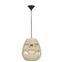 Dekorativní - NV 9586501 Závěsné svítidlo MARLO přírodní ratan černý kabel E27 1x12W 230V IP20 bez žárovky - NOVA LUCE - foto 2