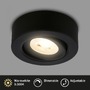 Bodová - BRI 7990015 LED vestavné / přisazené bodové svítidlo – pr.90mm, stmívatelné, 5W, 230V, teplá bílá, nastavitelné, černá - BRILONER - foto 2