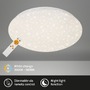 Kruhová - BRILO 3367216 LED stropní svítidlo hvězdné nebe, CCT, noční světlo, dálkový ovladač, stmívatelné, bílé (starý kód: BRILO 3367-216) - BRILO - foto 2