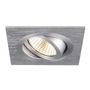 Hranatá - LA 1007350 NEW TRIA® 75 kroužek pro vestavbu do stropu, D: 9 Š: 9 H: 2,6 cm, IP 20, hliník - BIG WHITE (SLV) - foto 2