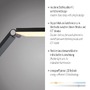Stojací lampy - PN 304-15 LED stojací svítidlo SAMSKY, šedá, CCT-nastavitelná barva světla, dotykové ovládání, nastavitelná výška, 2700-5000K - PAUL NEUHAUS - foto 2
