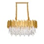 Dekorativní - NV 9050130 Závěsné svítidlo GRANE zlatý kov a křišťál E14 8x5W 230V IP20 bez žárovky - NOVA LUCE - foto 2