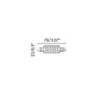 R7s - FARO 17488 LED žárovka R7S JP78MM 7W 2700K - FARO - foto 2