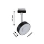 Svítidla - P 96545 URail LED lištový spot Circle 5W CCT 230V černá mat - PAULMANN - foto 2