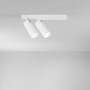 Bodová - FAN SPOT-PLAUTO-2-BCO LED spot Plauto (bílý, ocel + hliník) 2 x GU10, 235 x 92 x 36 mm - FANEUROPE - foto 2