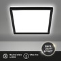 Hranatá - BRILO 7516415 Tava LED stropní svítidlo, ploché, přímé a nepřímé osvětlení, 1900 lm, 16 W, černá, 24x24 cm - BRILO - foto 2