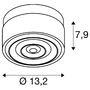 Kruhová - LA 1008941 CYFT WAVE nástěnné a stropní svítidlo pro povrchovou montáž, 2700/3000/4000 K, 6,5 W, FÁZE, černá / jantarová. - BIG WHITE (SLV) - foto 20